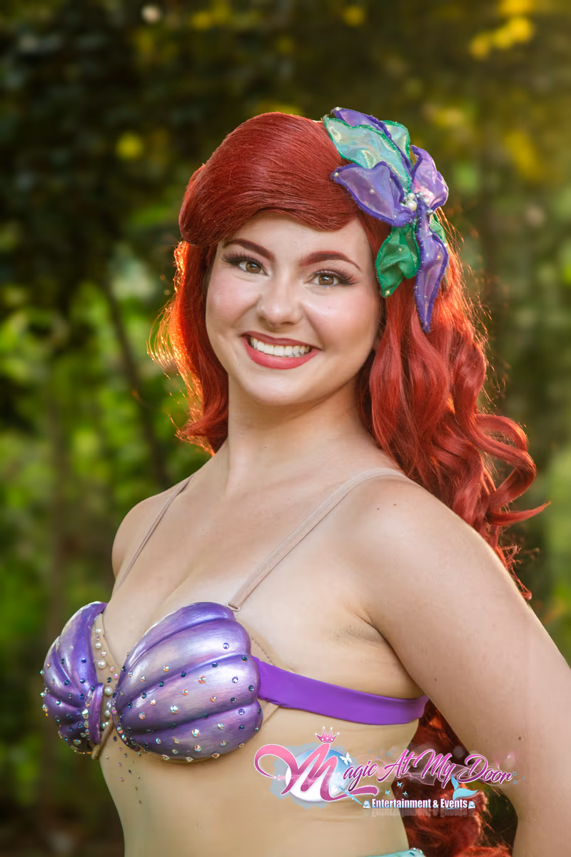 Ariel in her mermaid costume | Magic At My Door