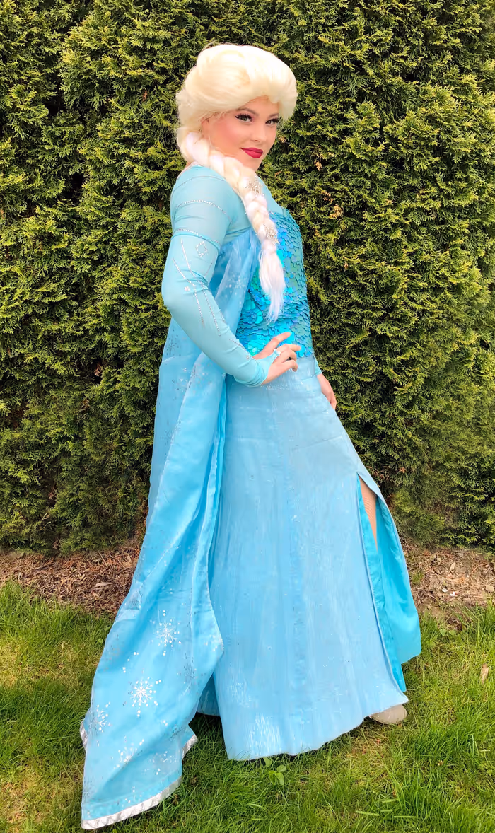 Elsa in a flowing gown at a Toronto party | Magic At My Door
