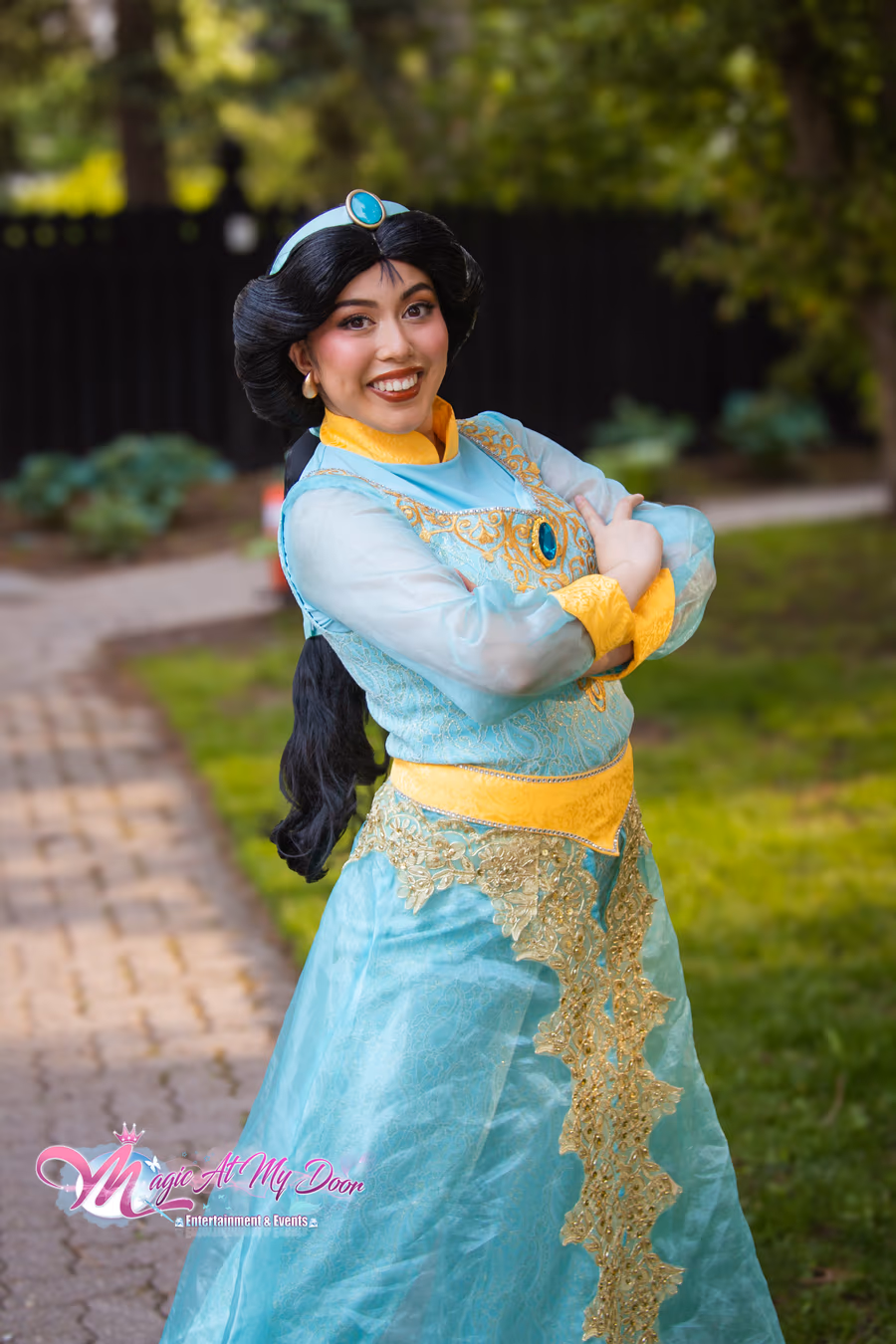 Jasmine performer in a spring garden | Magic At My Door