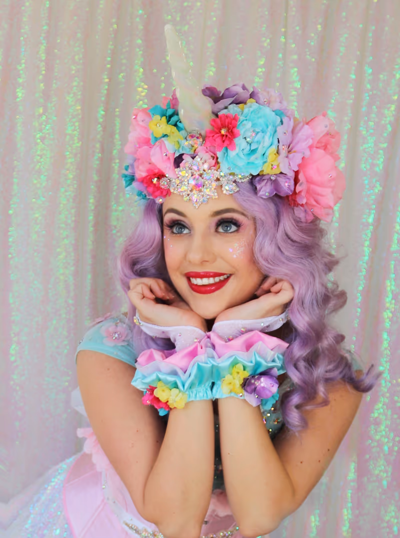 Violet Rainbow Unicorn Princess close-up | Magic At My Door